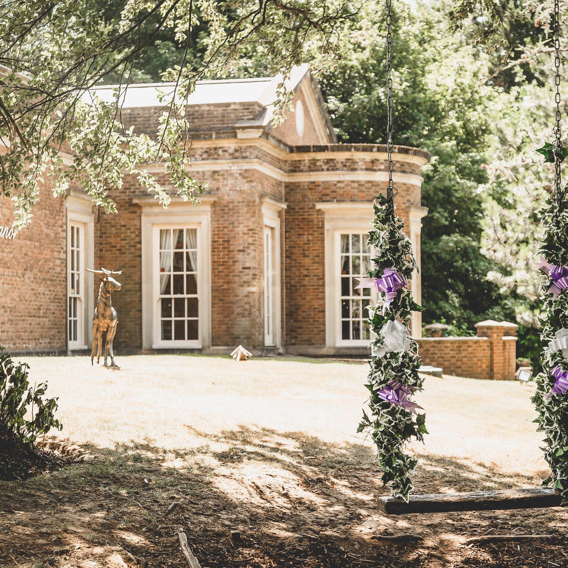 Floral Suite at De Courceys Manor, charming outdoor venue for weddings and garden parties.
