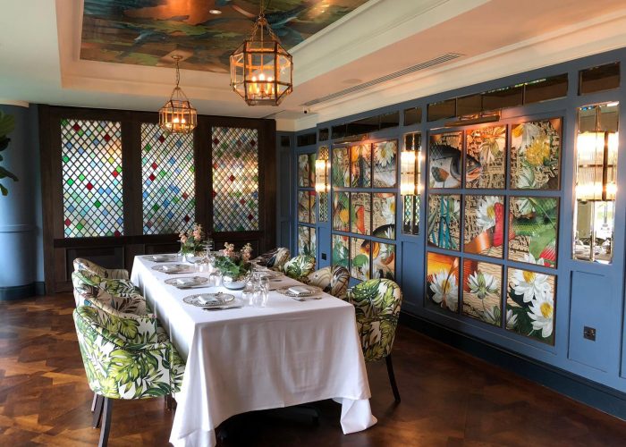 Elegant private dining room at The Ivy Tower Bridge, perfect for upscale events and meetings.