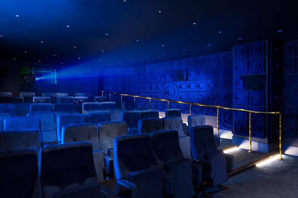 Stylish Screening Room in Sea Containers London, perfect for private events and film screenings.