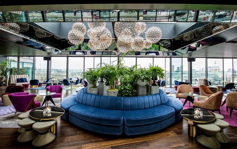 Chic screening room at Sea Containers London, perfect for modern meetings and events.