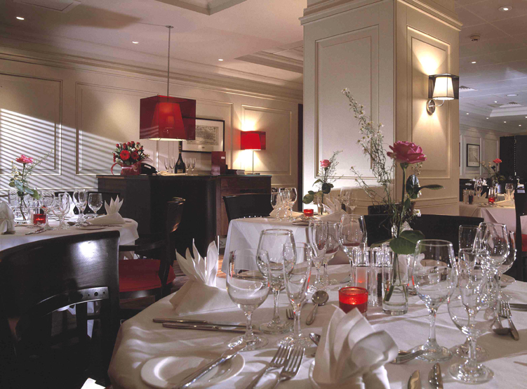 Elegant dining space at Londinium Restaurant, perfect for corporate dinners and events.