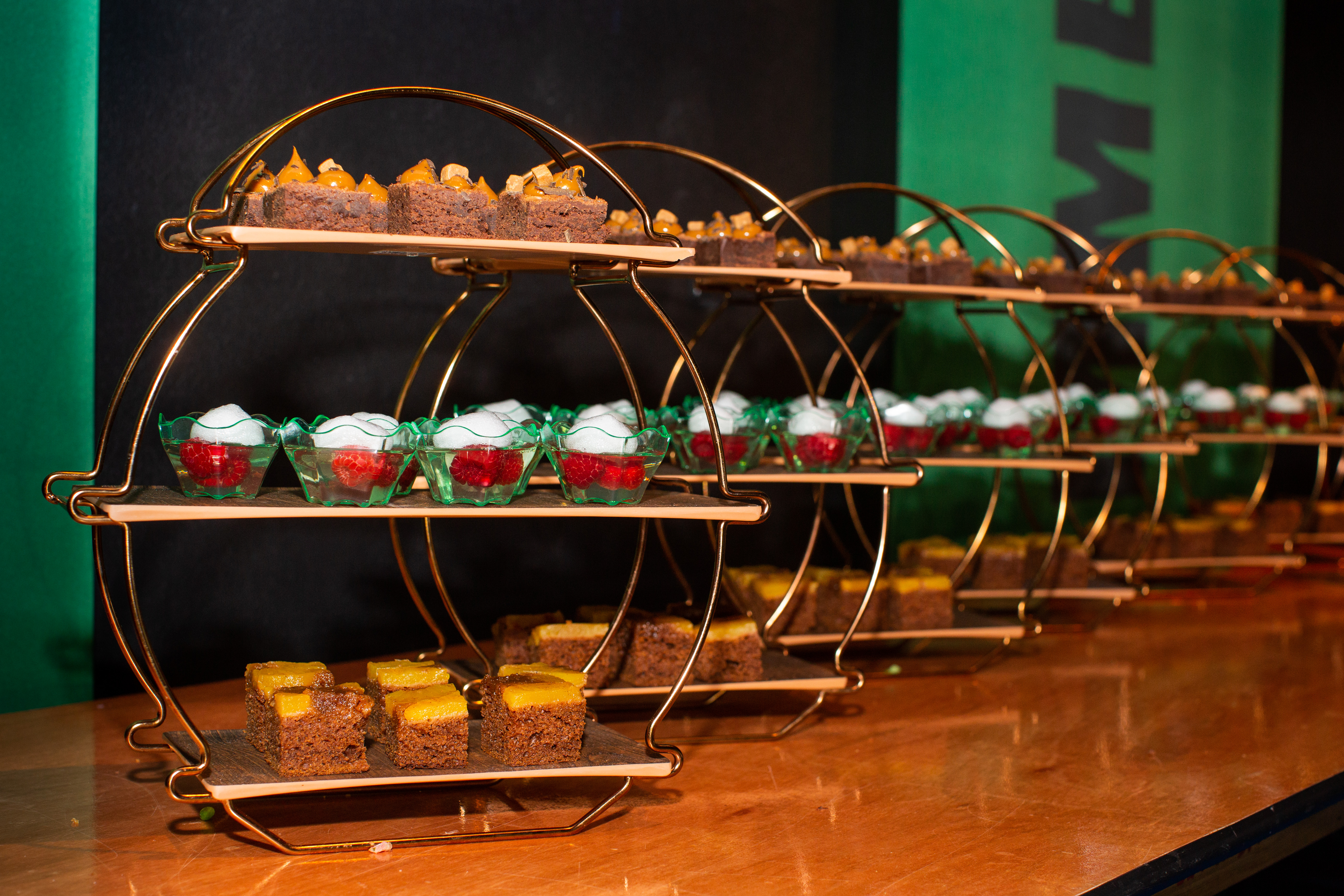 London dessert buffet, cocktail reception, after-dinner treats