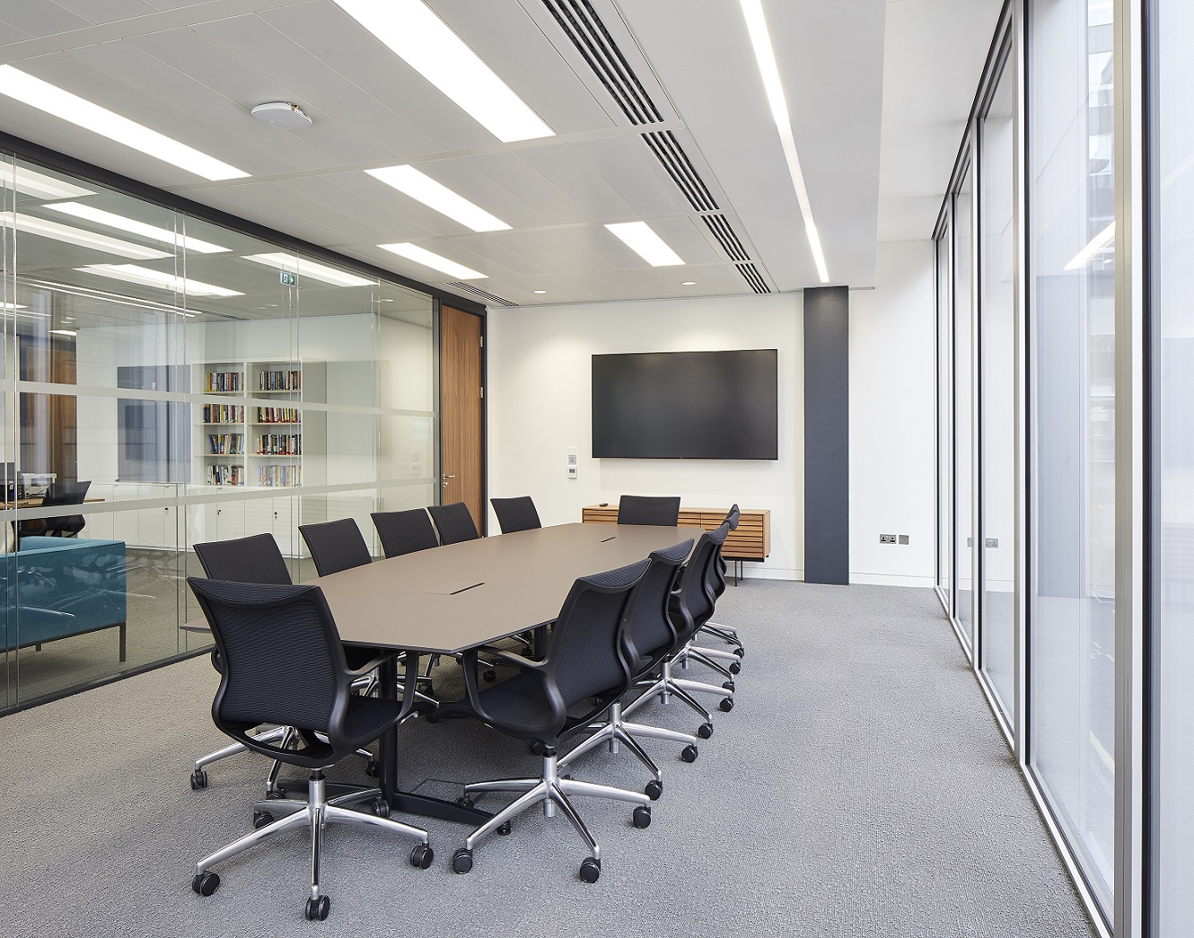 Modern conference room with ergonomic chairs for effective meetings in London.
