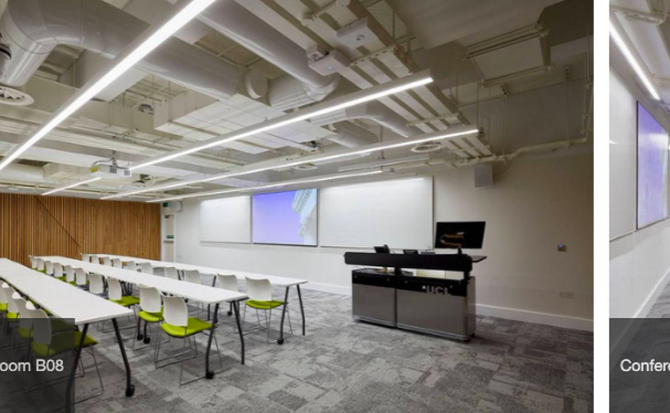 Modern conference room at UCL Venues, ideal for meetings and events with sleek design.