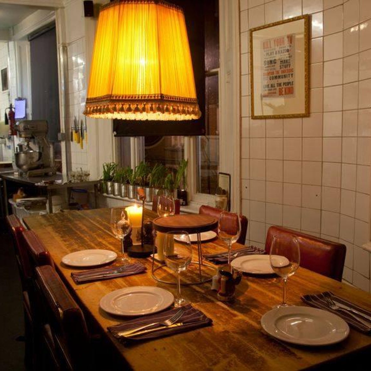 Cozy dining setup in The Mall Tavern, Notting Hill for intimate events and gatherings.