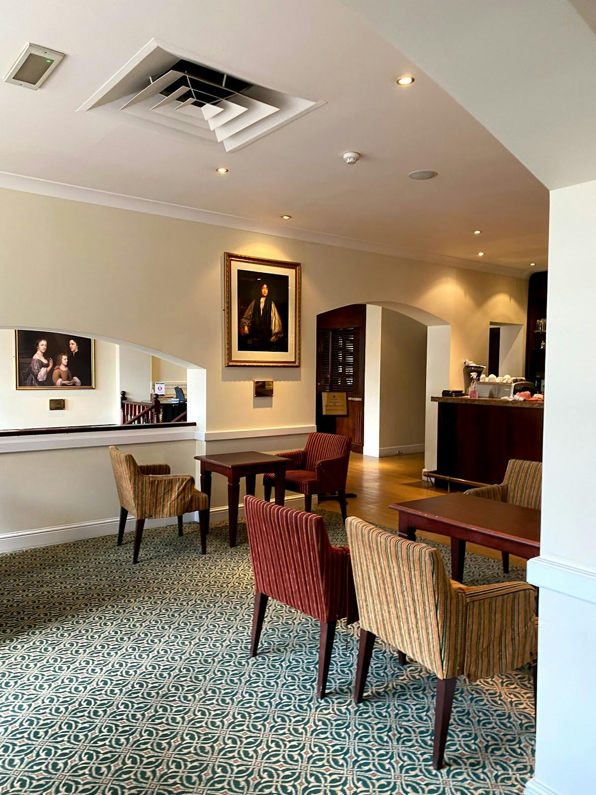 Sophisticated meeting space at Mary Beale Restaurant, ideal for networking events and gatherings.