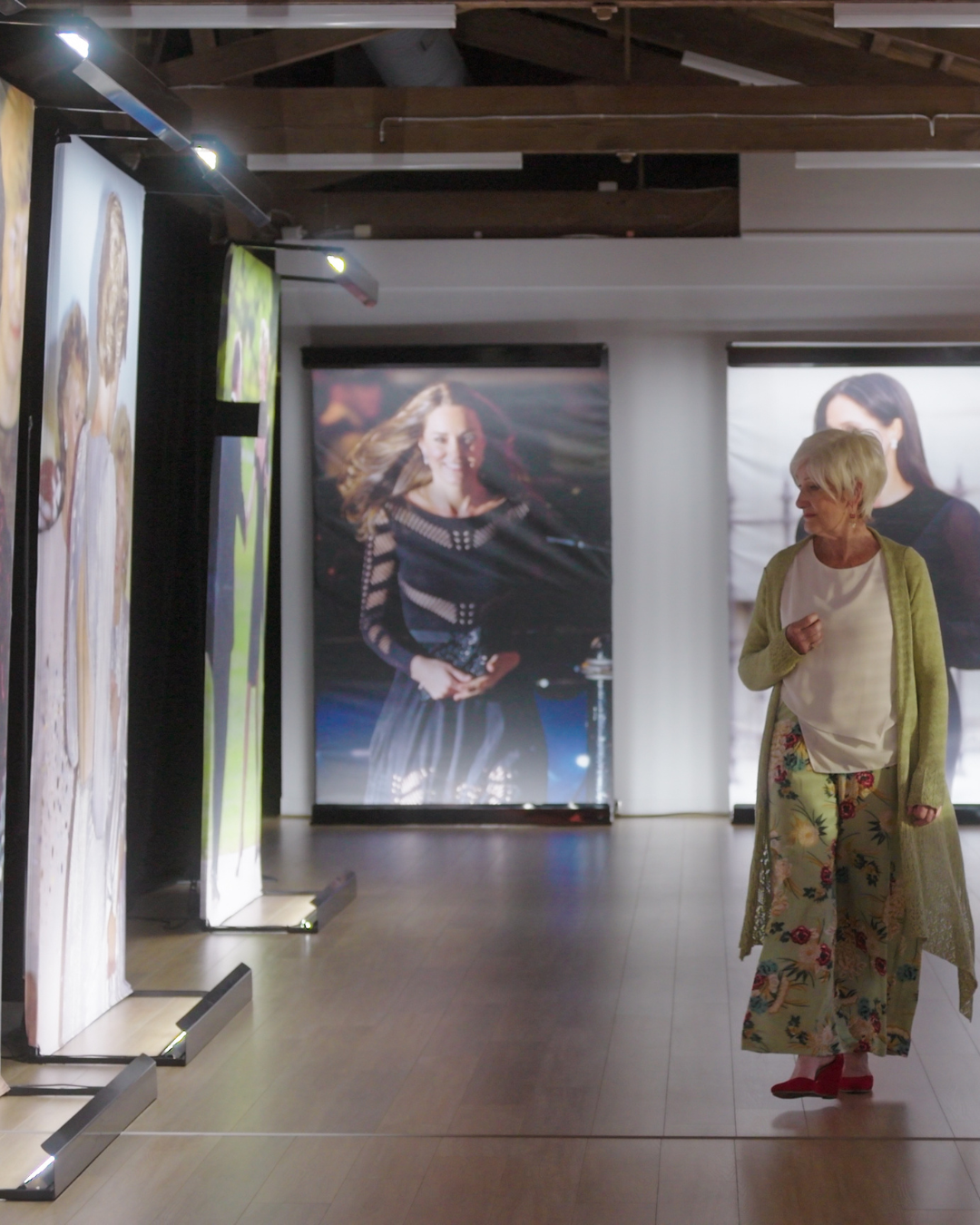 Princess Diana Exhibition at Dockside Vaults with engaging displays for networking events.