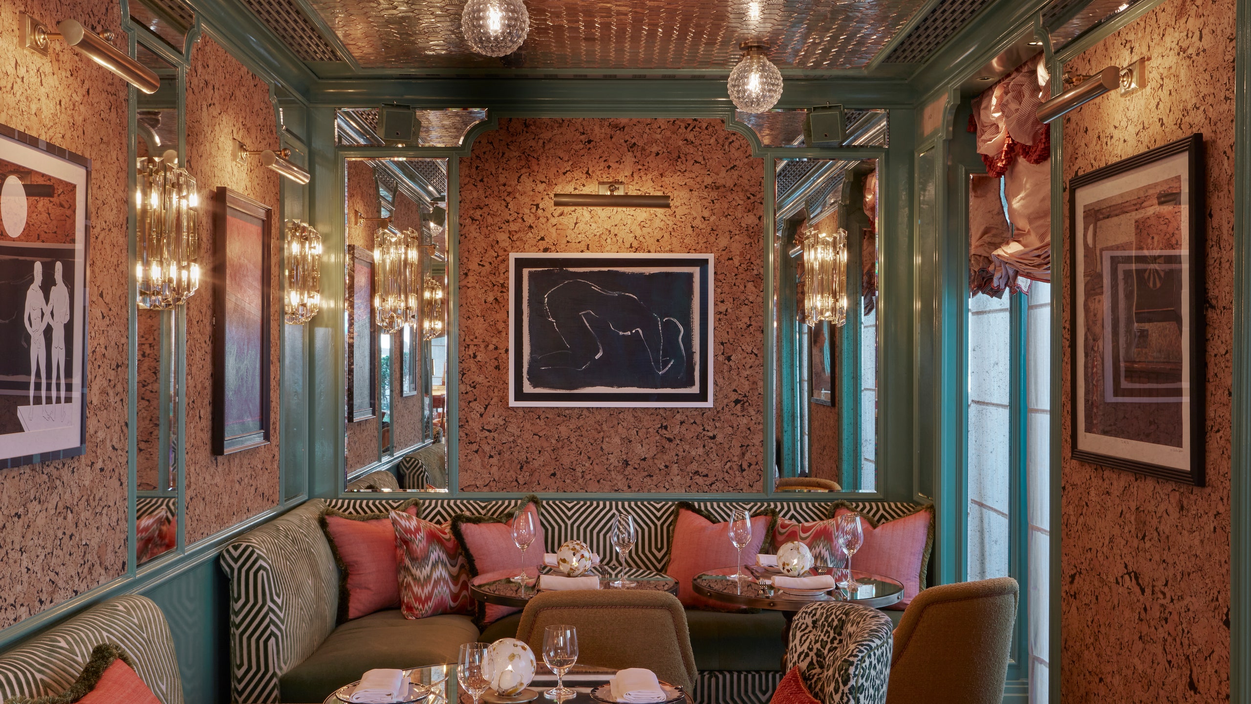 Stylish intimate dining space at Partnerships in Broadwick for private events and networking.