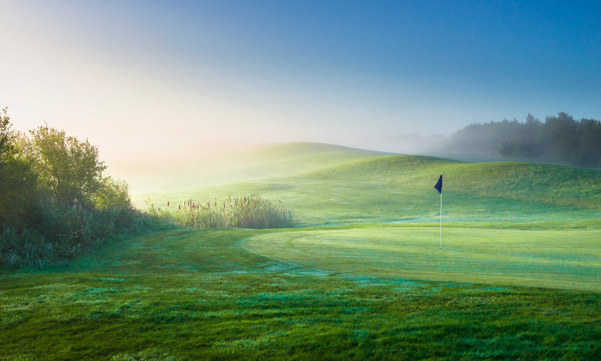 Serene 9 Hole Academy Course at dawn, ideal for corporate retreats and team-building events.