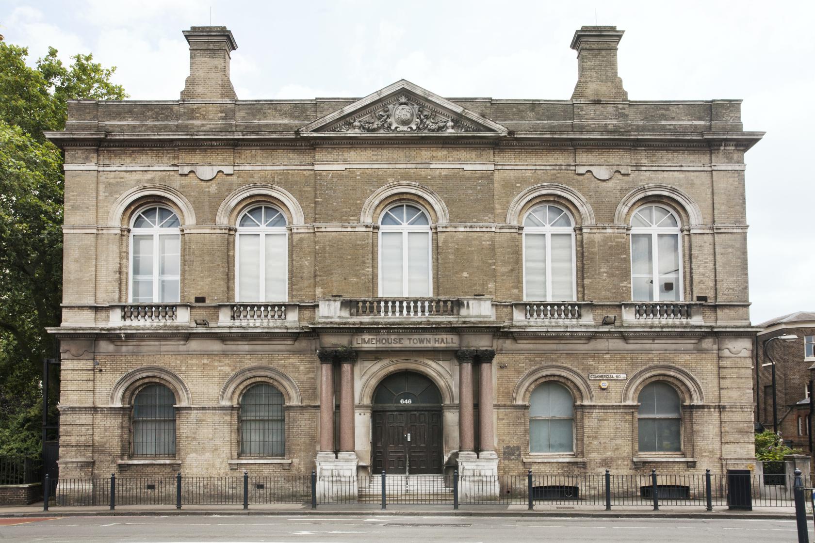 Elegant balcony at Limehouse Town Hall, perfect for weddings and corporate events.