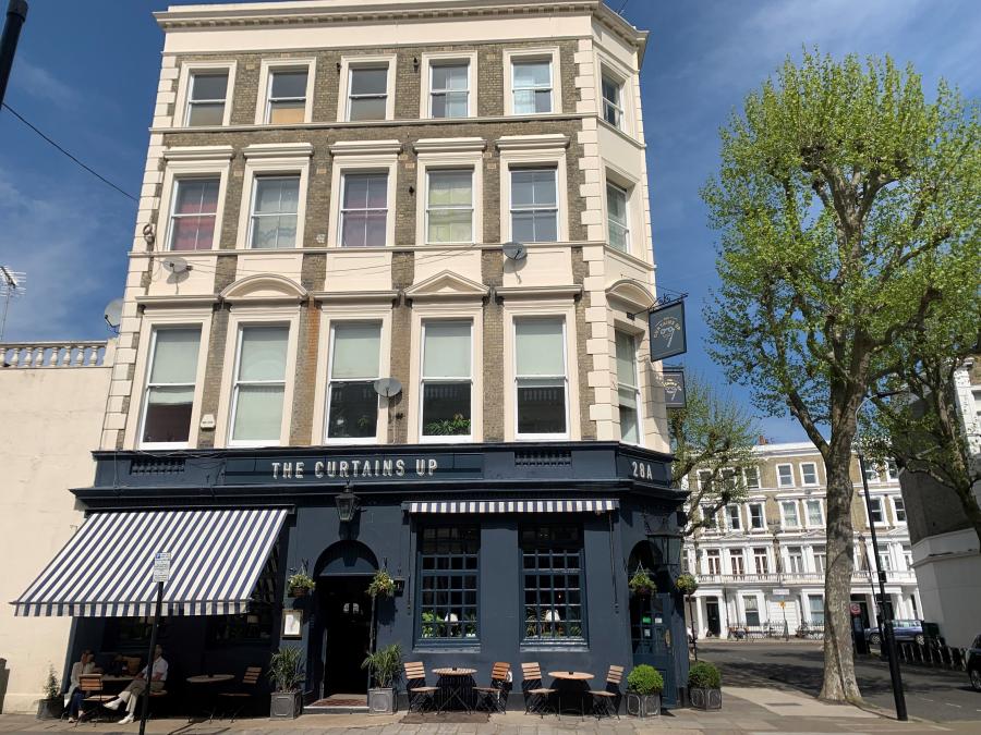Barons Court Theatre exterior, ideal for intimate meetings and casual events.