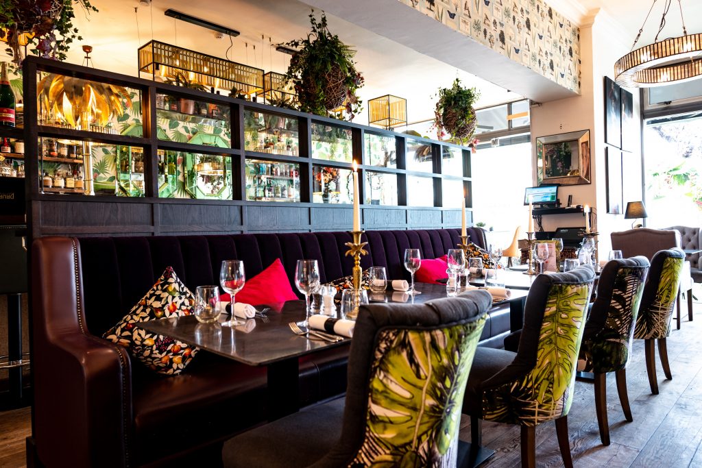 Private dining room at Rock & Rose Restaurant, ideal for intimate gatherings and corporate events.