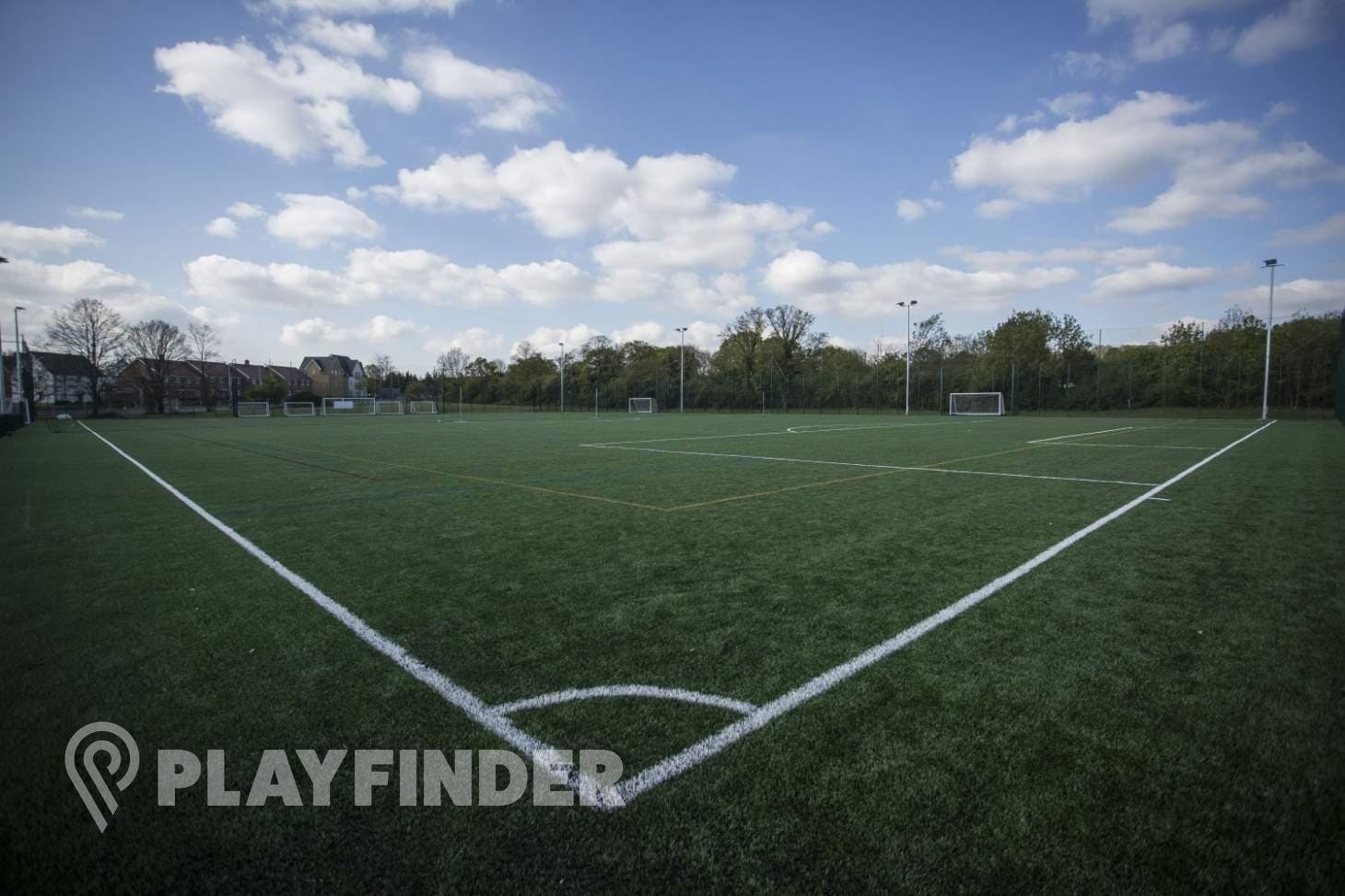 Astro on a vibrant artificial turf soccer field, ideal for sports events and team-building.