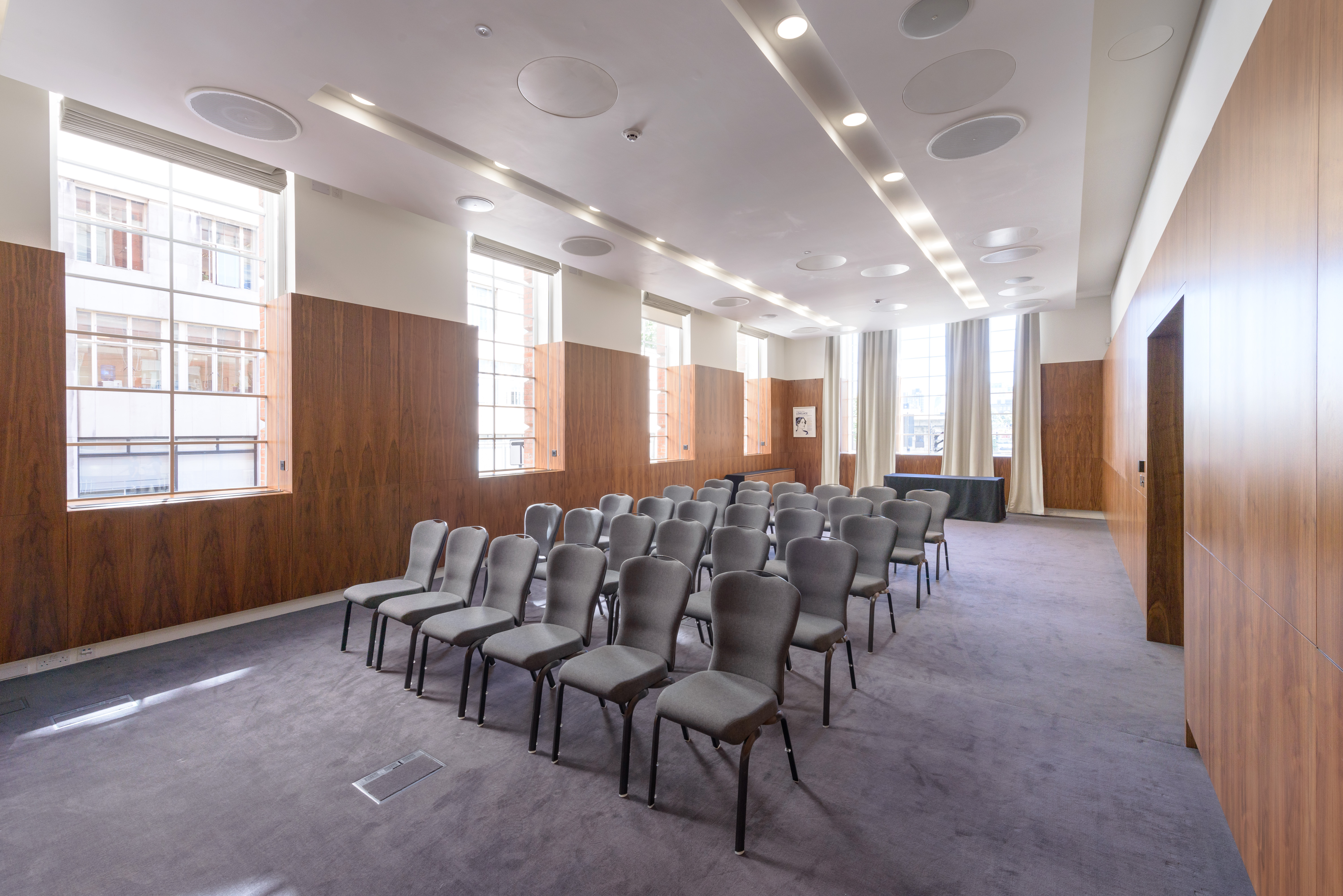 Lovelace Room at IET London: modern meeting space for corporate events and workshops.