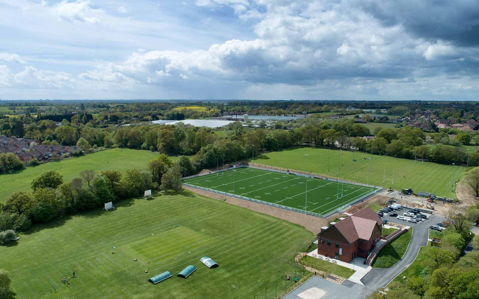 Spacious outdoor venue at Rosedale Sports Club for sports tournaments and gatherings.