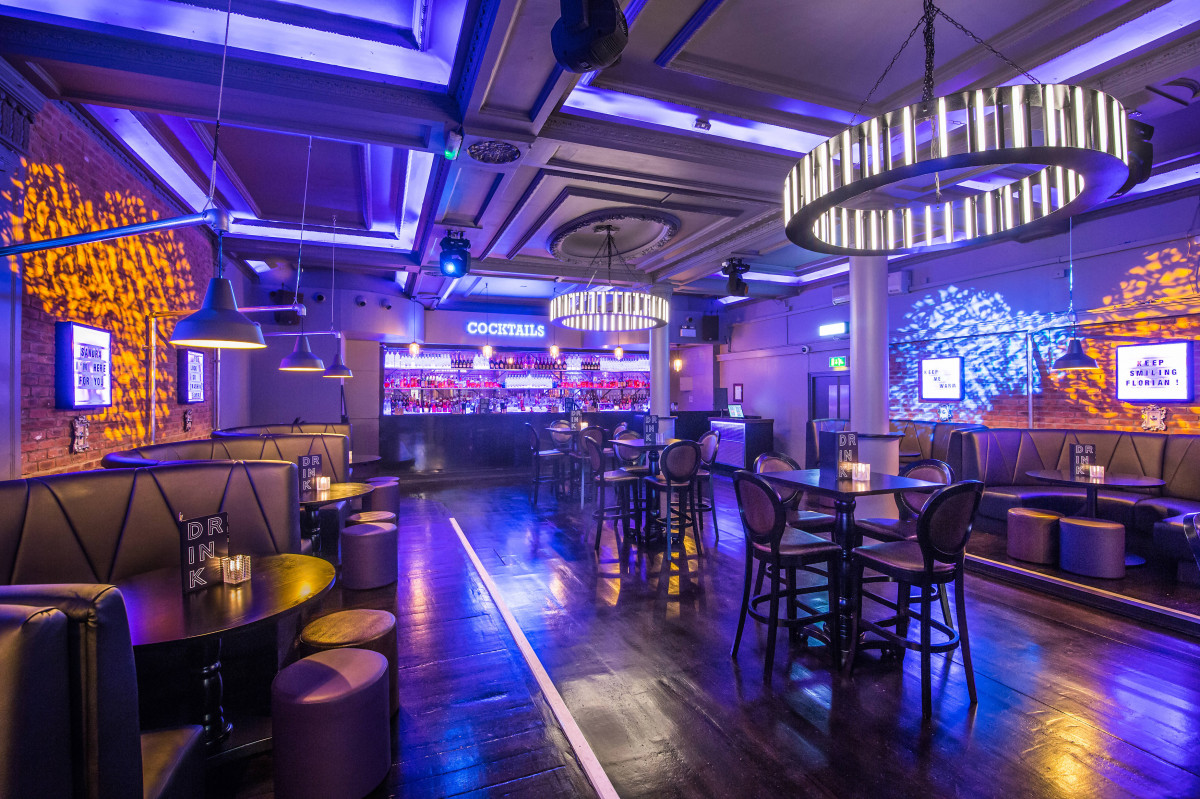 Dance floor at DOLCE Night Club, vibrant decor for parties and corporate events.