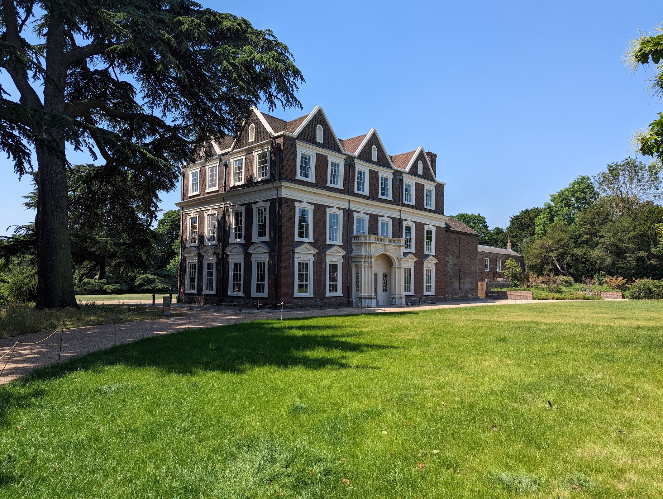 Historic Boston Manor House, elegant venue for outdoor events and weddings.