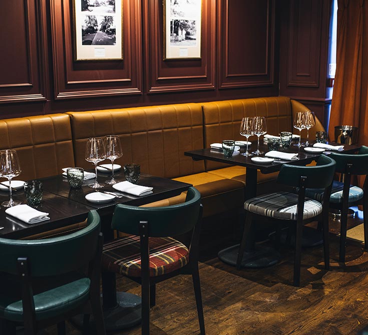 Elegant dining room at The Victoria, perfect for intimate gatherings and corporate events.