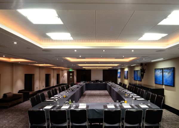 U-shaped conference room at St Pauls Hotel, perfect for workshops and meetings.