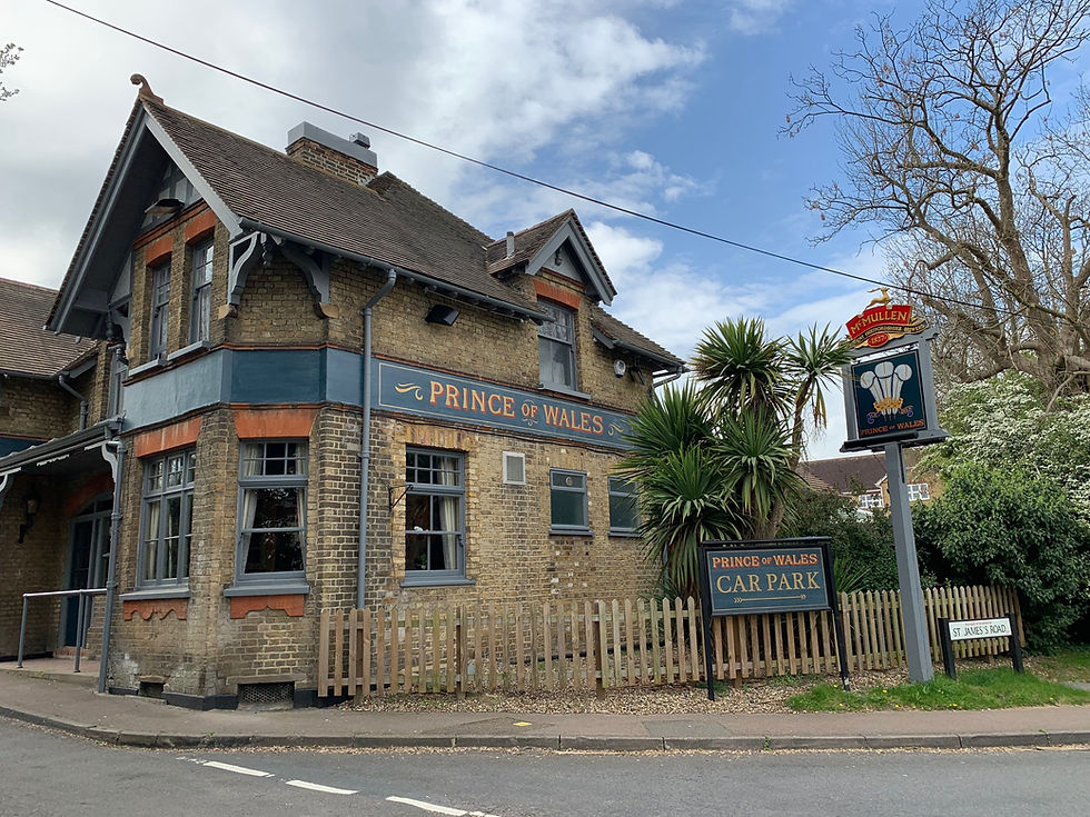 Charming Prince of Wales venue with greenery, perfect for intimate events and meetings.