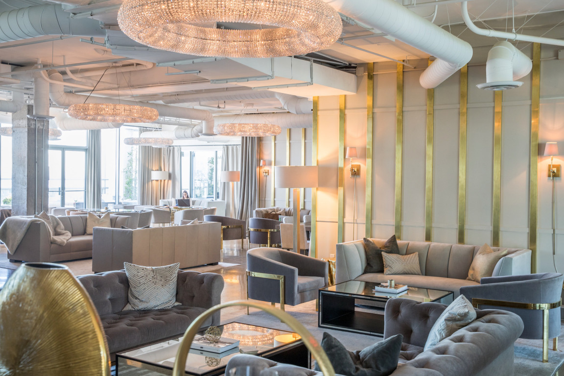 Elegant penthouse terrace in West Hollywood, perfect for upscale networking events.