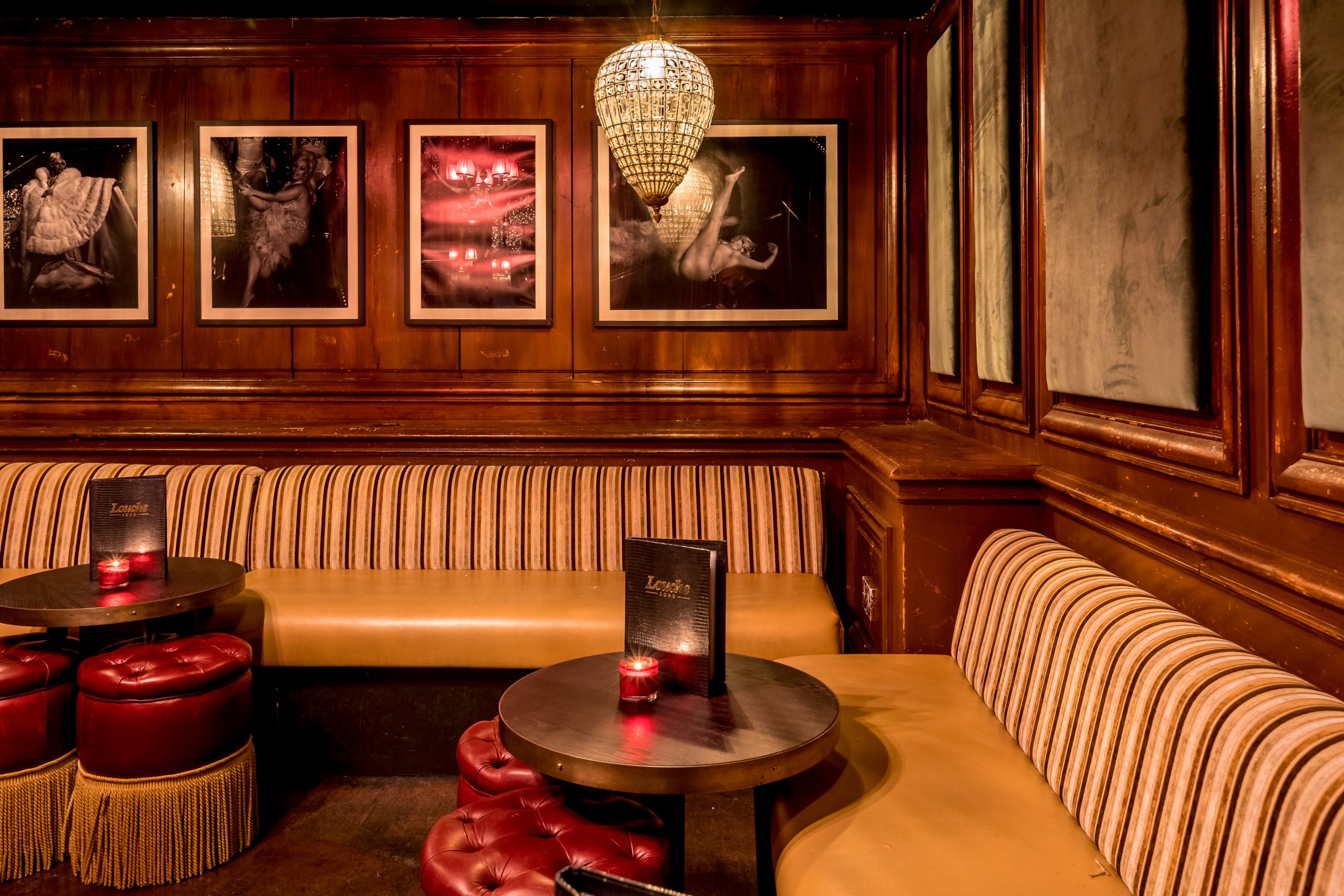 Stylish Church Room in Louche Soho, ideal for intimate networking events and cocktail receptions.