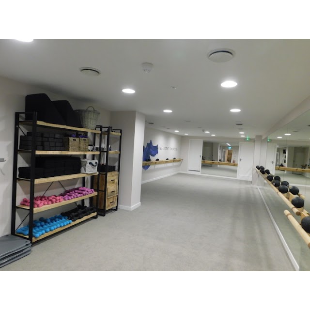 Barrecore Wandsworth fitness studio with weights, ideal for wellness events and workshops.