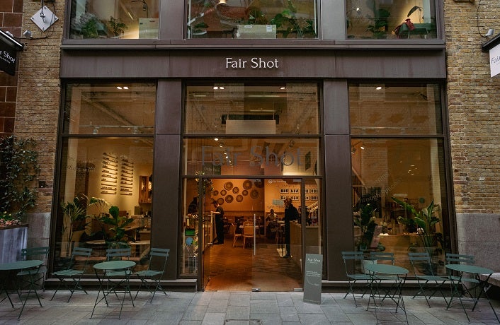 Welcoming Fair Shot Cafe with natural light, ideal for networking and casual meetings.