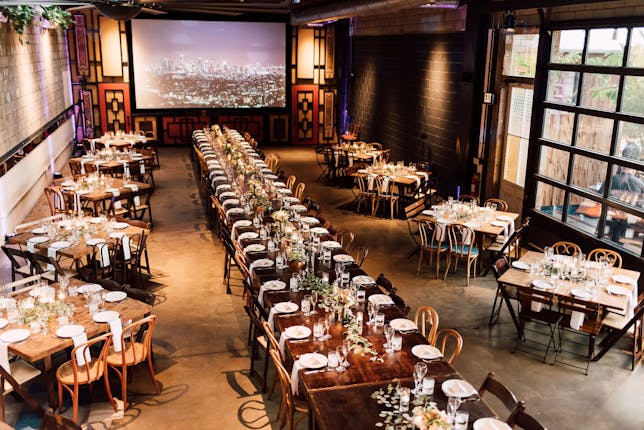 Elegant Grand Hall at SmogShoppe, perfect for corporate events and celebrations.