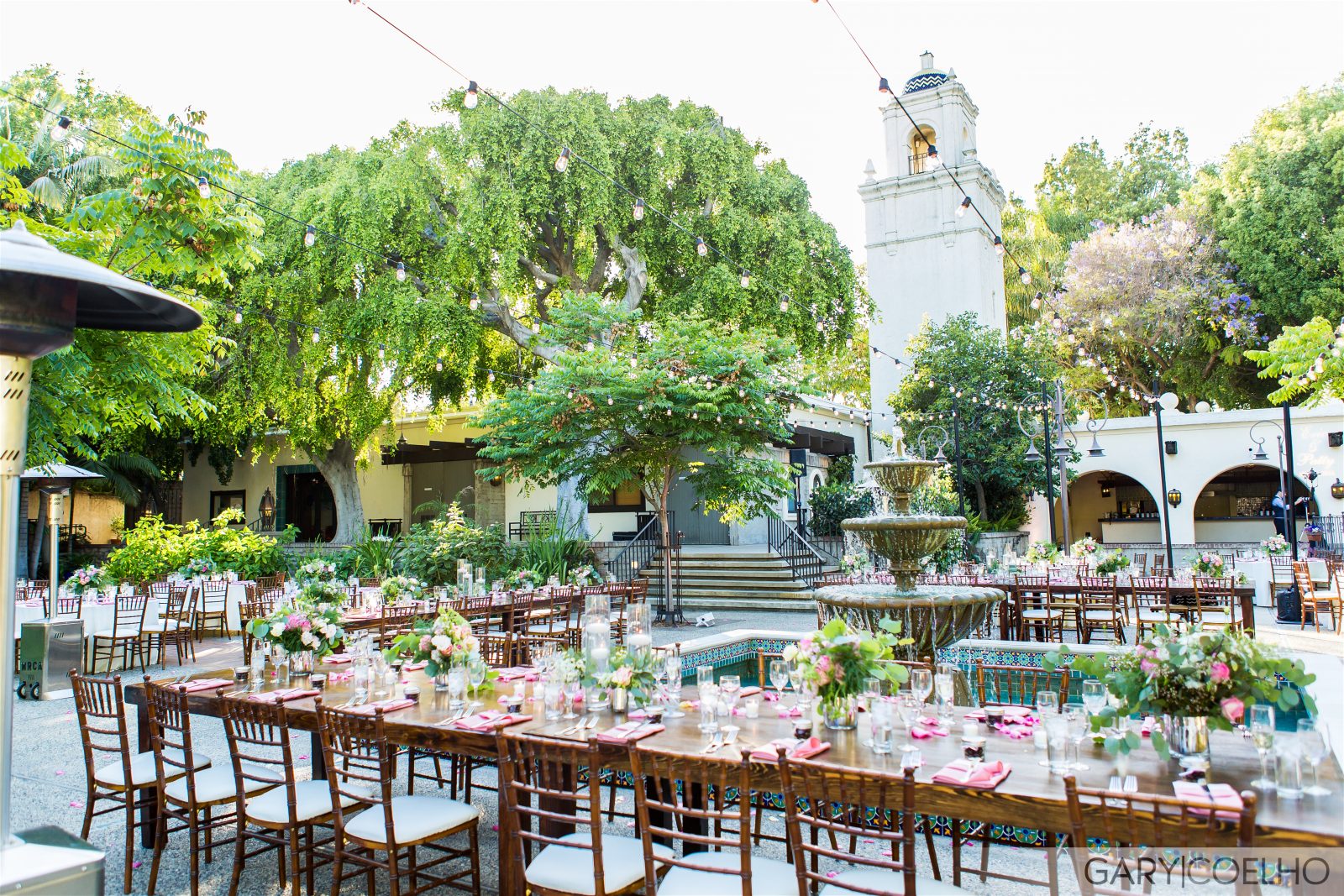 Elegant outdoor event space at Los Angeles River Center, perfect for weddings and corporate events.