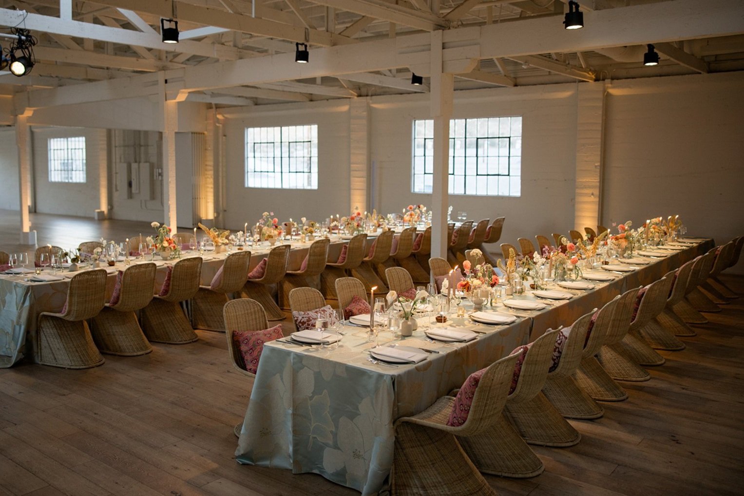 Elegant banquet setup at The Revery LA, perfect for weddings and corporate events.