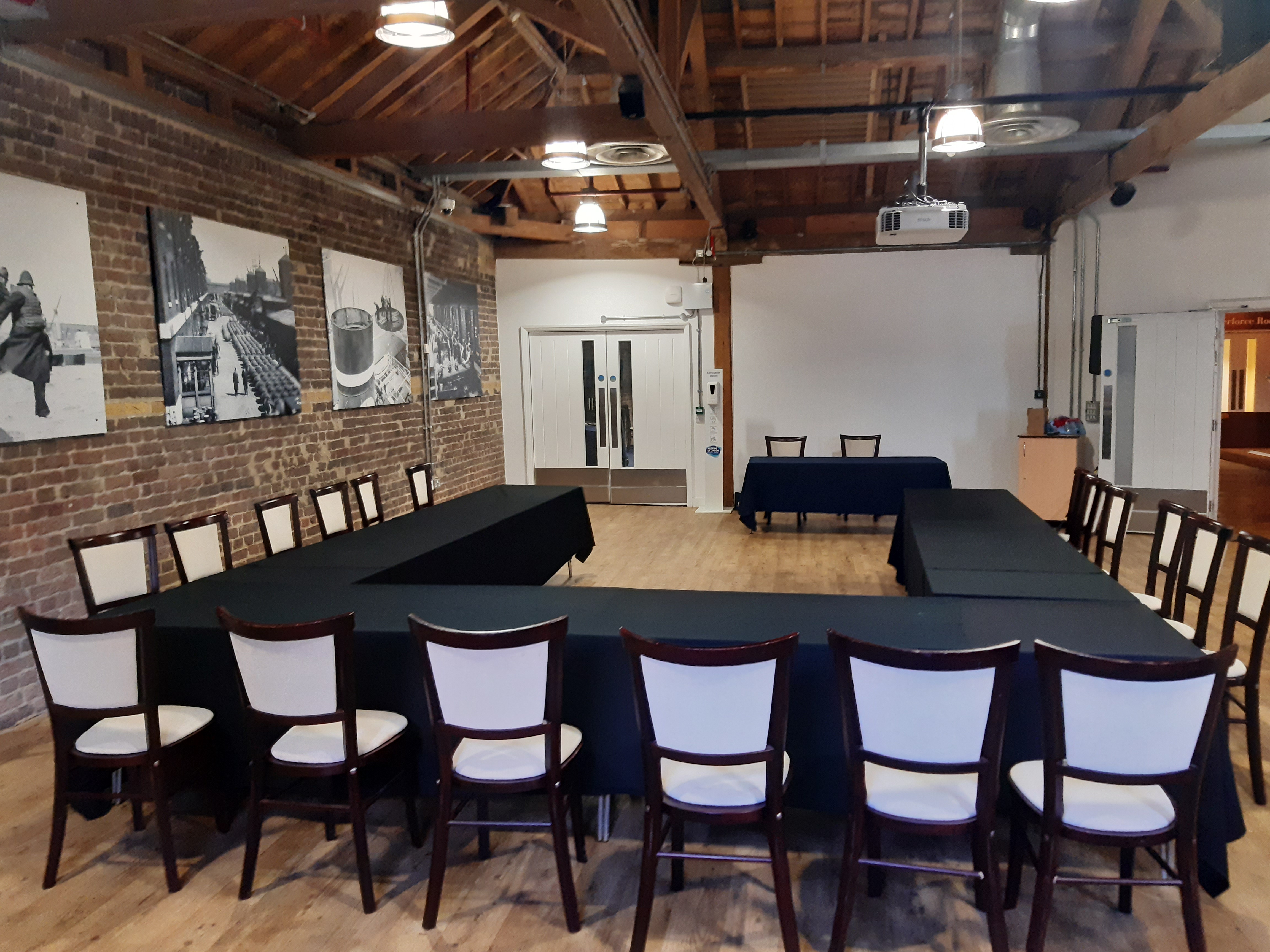 London Docklands Quayside Room meeting venue, brick loft