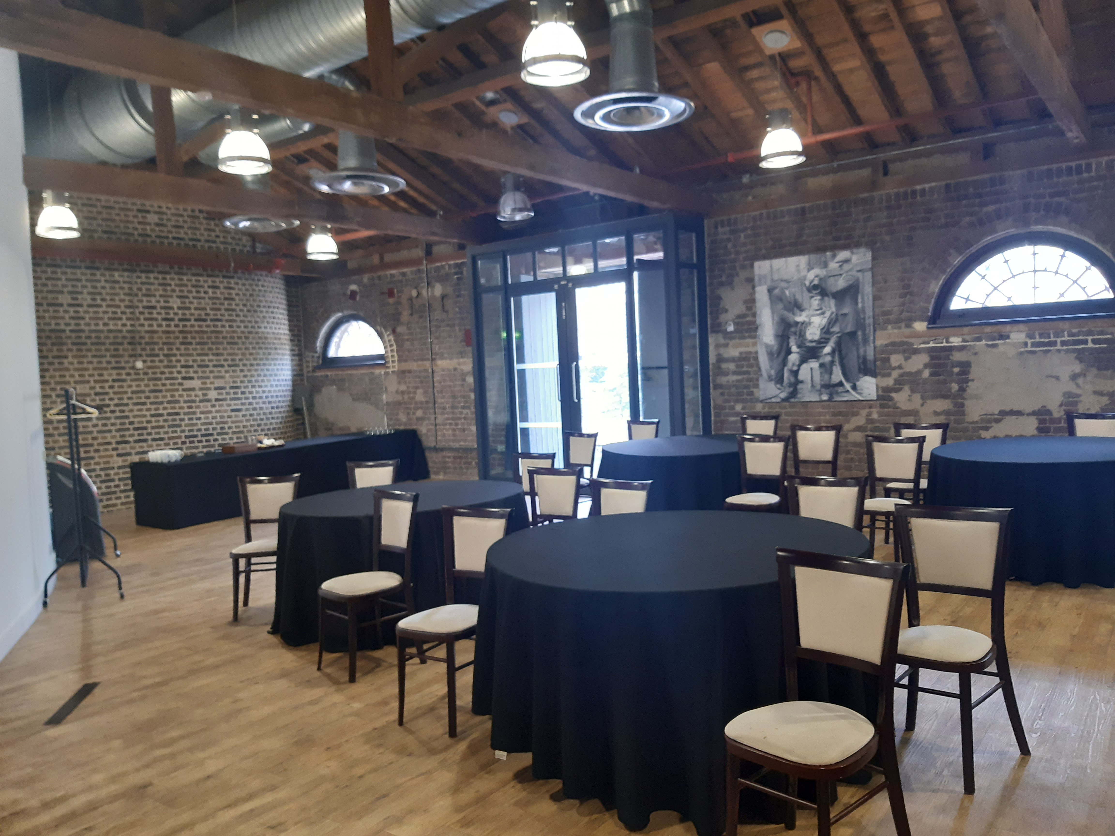 London Docklands event space, exposed brick, gala, corporate