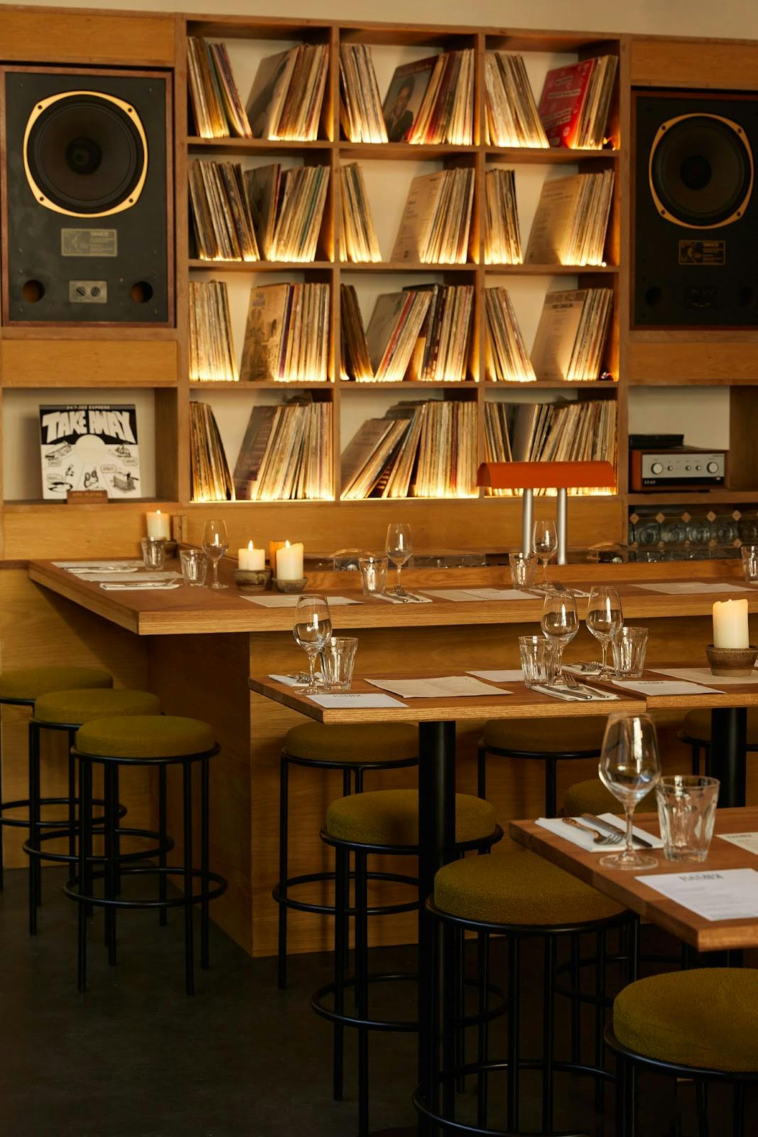 Cozy dining space with warm lighting, ideal for intimate gatherings and private events.