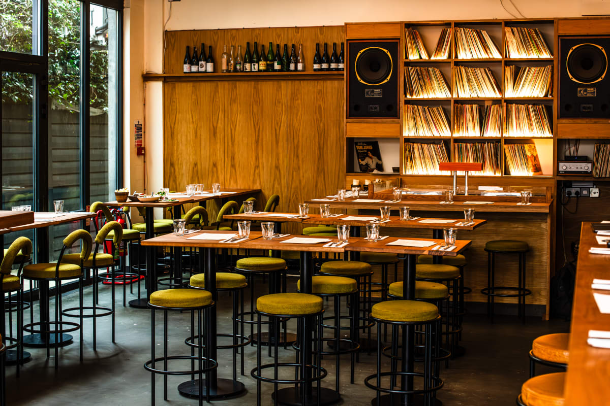 Stylish venue with warm ambiance, ideal for events and gatherings.