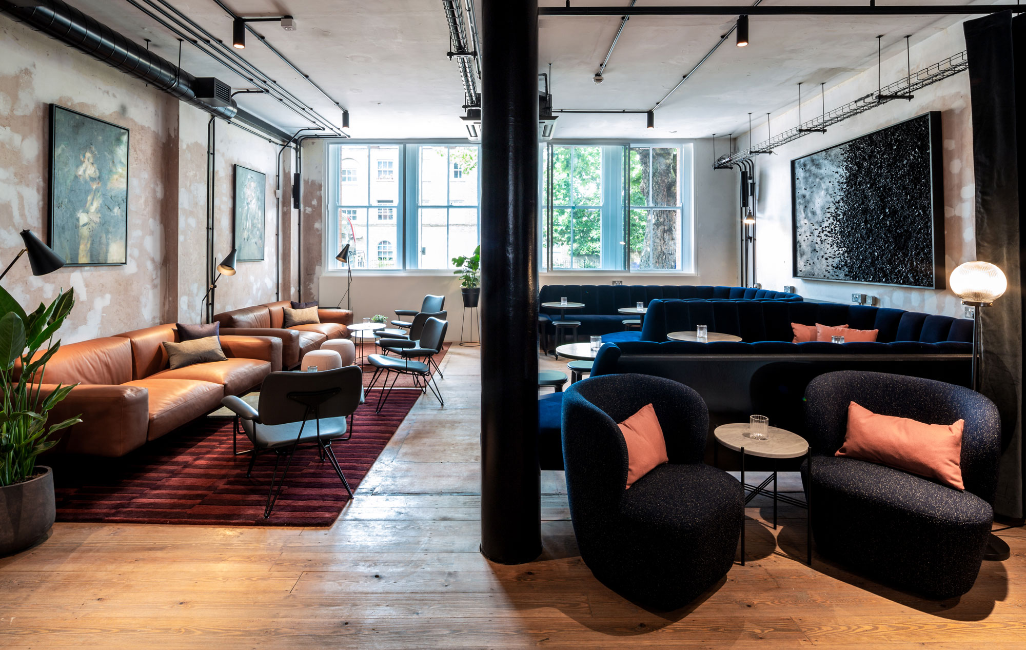 Stylish lounge at The Bar & Garden, perfect for networking events and meetings.