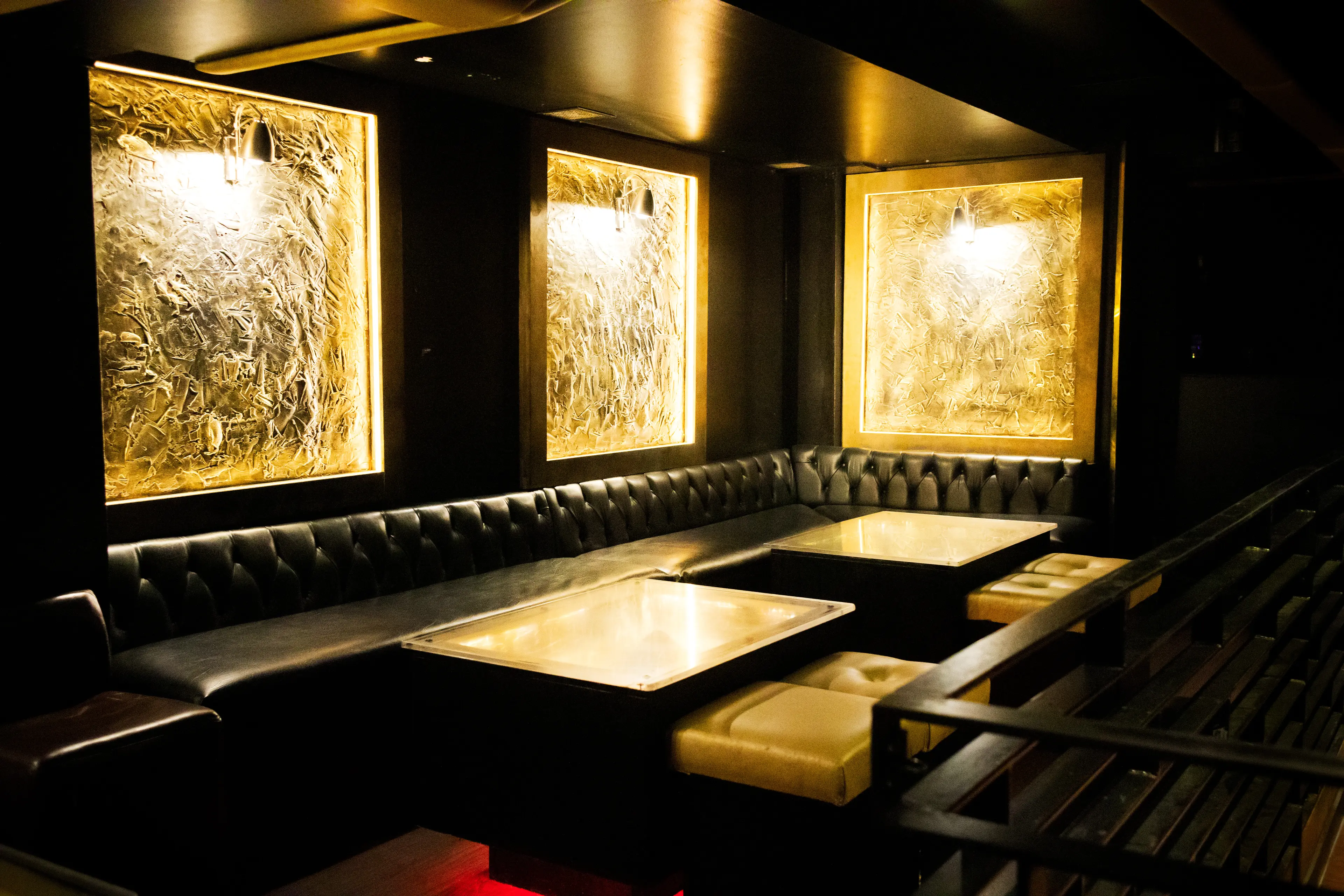 Stylish lounge with plush seating for intimate networking events and private parties.