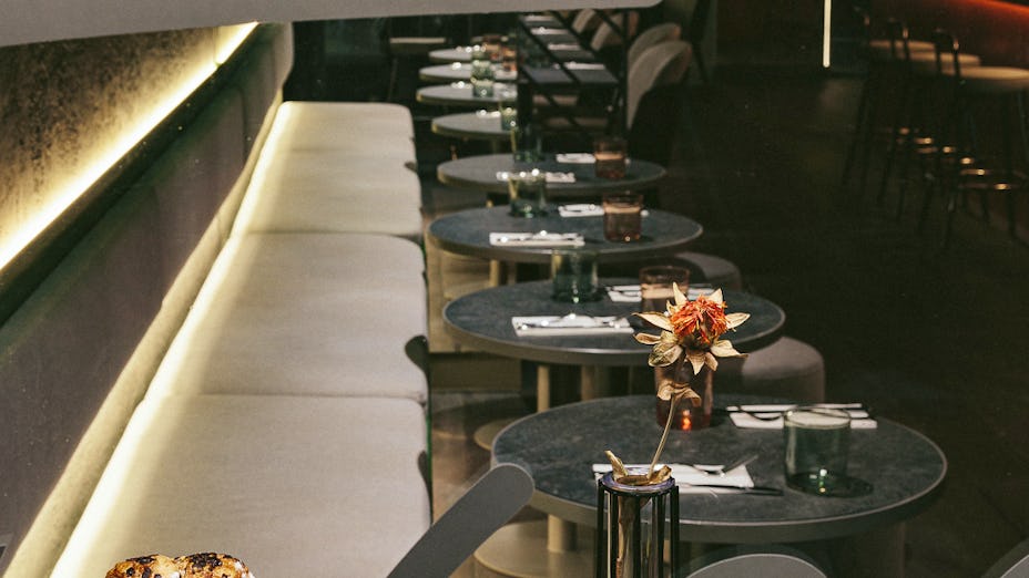 Private room at Bennie Restaurant & Bar, modern event space for intimate gatherings.