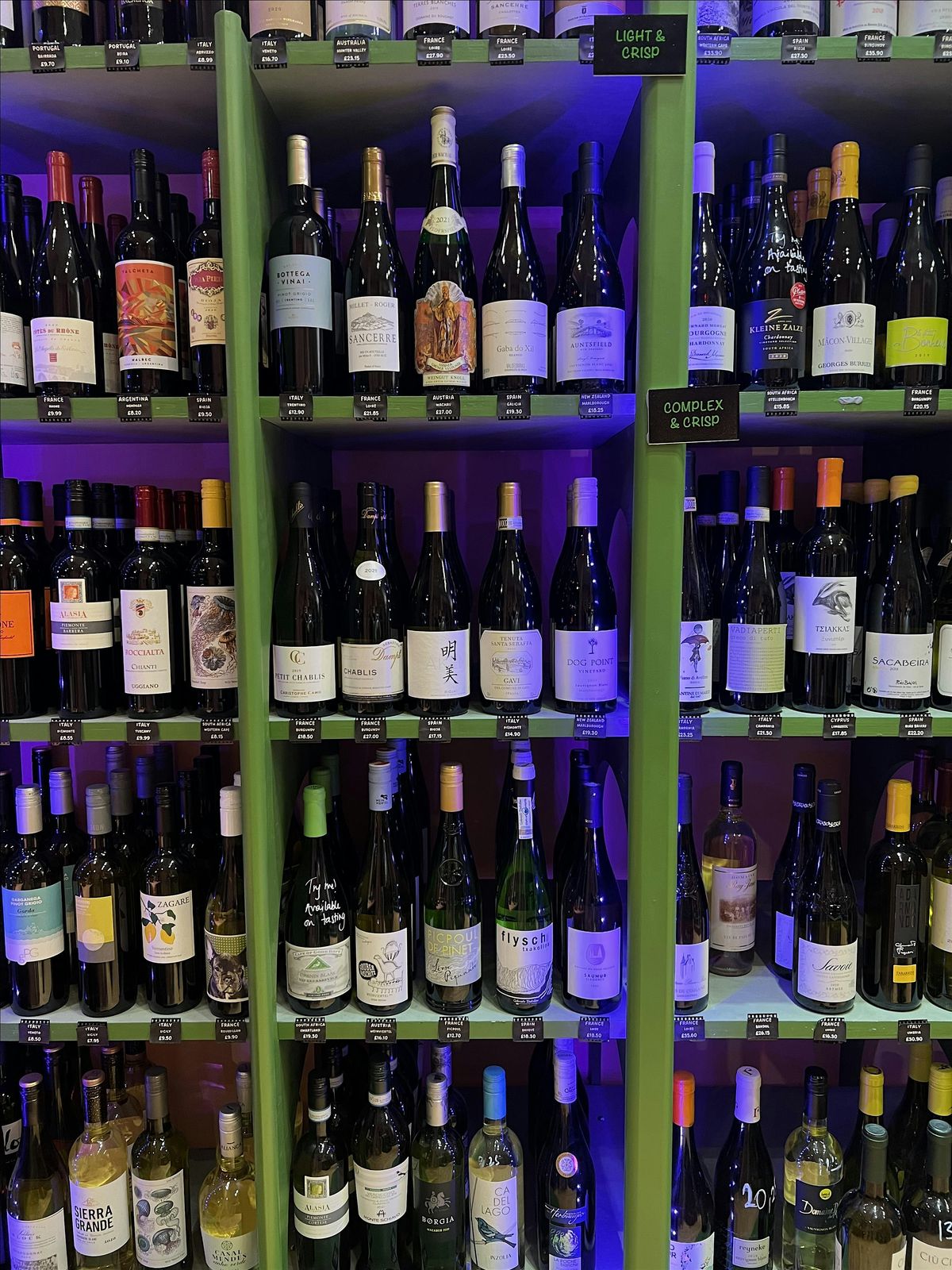 PEYRAUTINS PINOT NOIR display for networking receptions and dinner events.