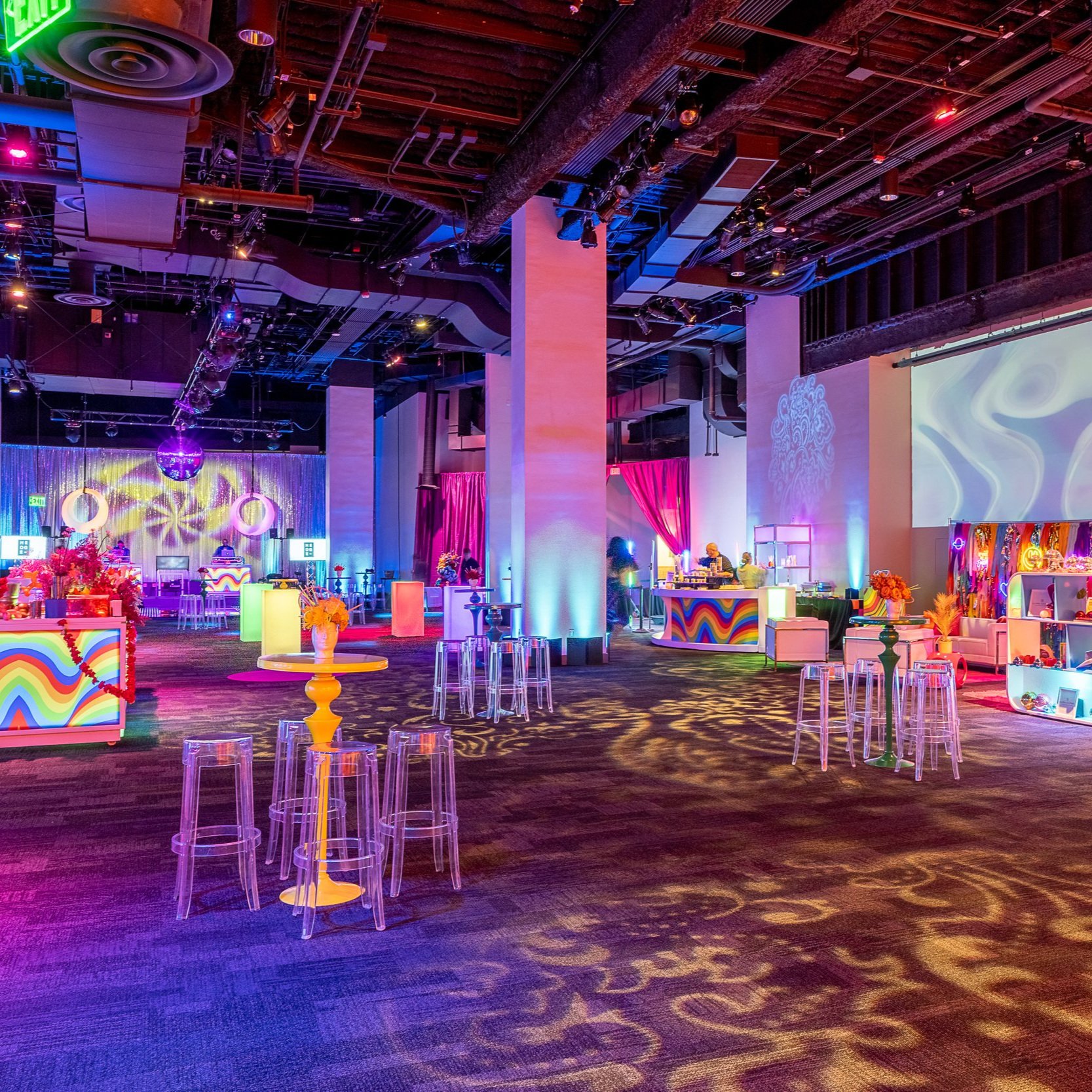 City View Room at Metro Events with vibrant decor for lively gatherings and celebrations.