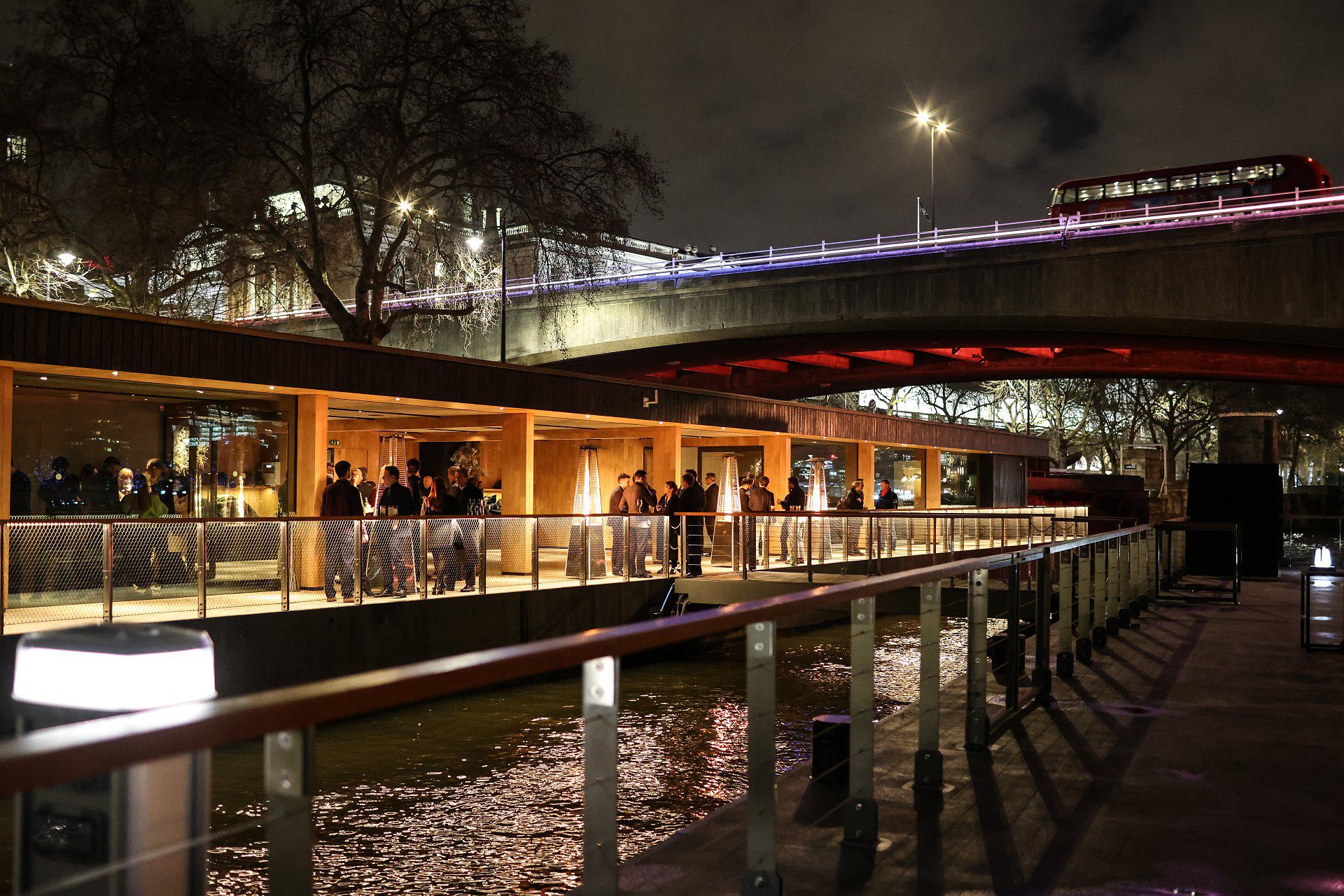Woods Quay waterfront venue with sleek architecture for upscale events and corporate functions.