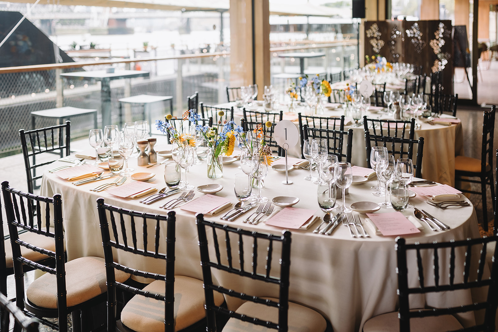 Elegant dining area at Woods Quay, ideal for corporate dinners and upscale events.