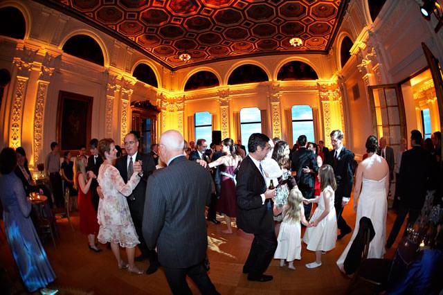 Reception Room in James Leary Flood Mansion, elegant venue for weddings and galas.