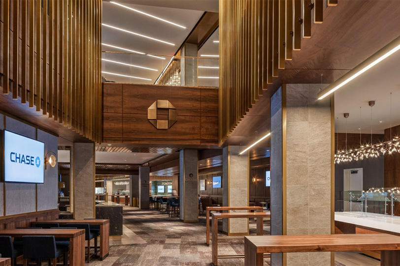 Top floor event space at Chase Center with modern design, ideal for meetings and receptions.