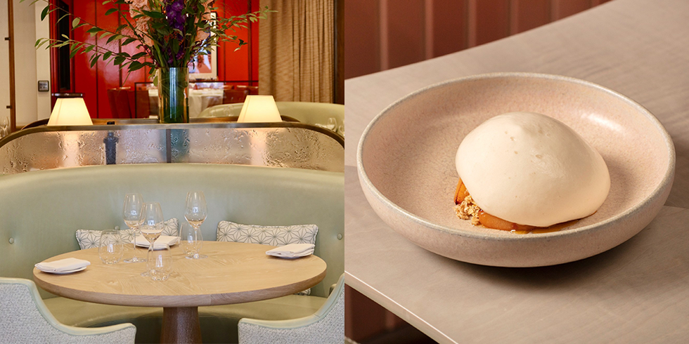 Elegant dining setup in Dan & Angel Restaurant for intimate meetings and networking events.