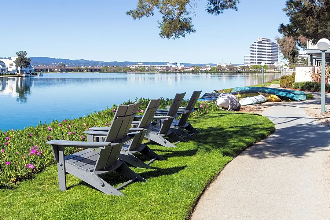 Sail Room at Foster City Community Center, waterfront venue for outdoor meetings and events.