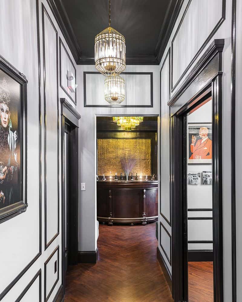 Elegant hallway in The Academy SF, perfect for upscale events and networking.