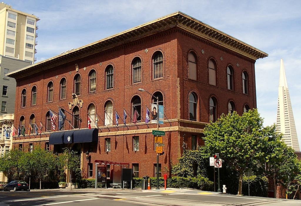 Traditional Rooms at University Club SF, historic brick venue for elegant events and receptions.