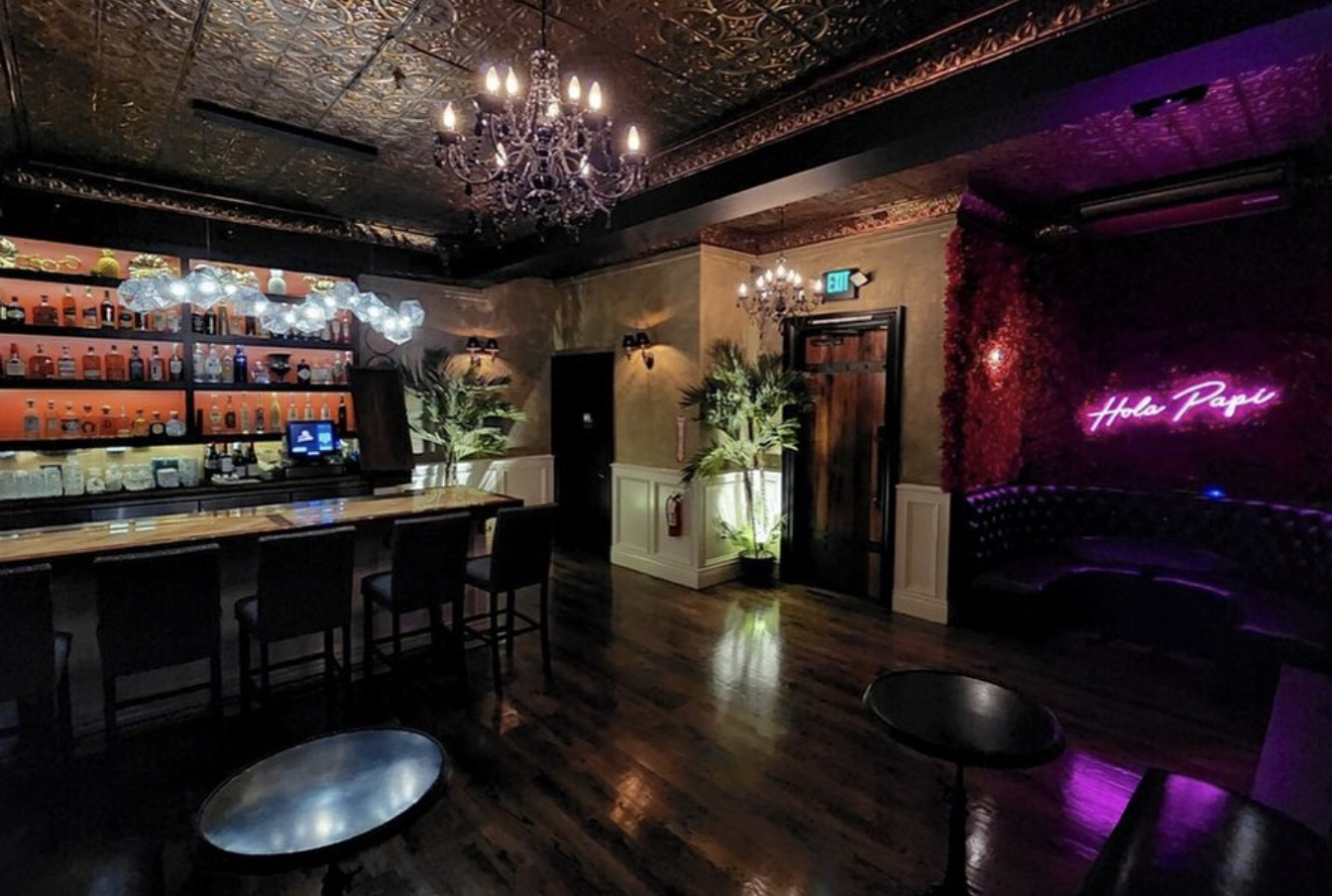 Stylish Tulum Room at Dahlia Lounge SF, ideal for cocktail receptions and social gatherings.