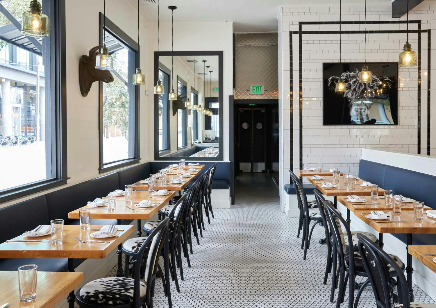 Stylish restaurant interior in Marlowe, perfect for corporate events and gatherings.